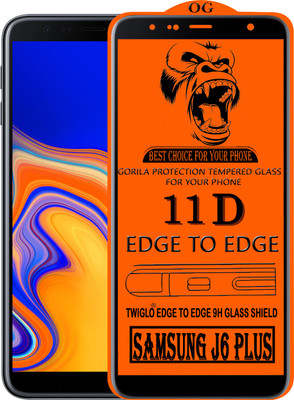TWIGLO Edge To Edge Tempered Glass for SAMSUNG J6 PLUS(Pack of 1)