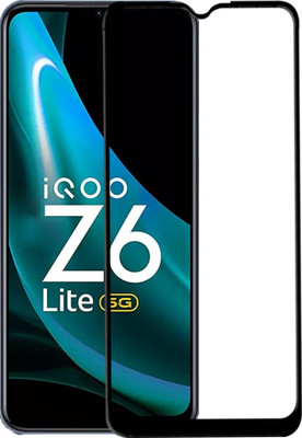 HUPSHY Edge To Edge Tempered Glass for IQOO Z6 Lite 5G(Pack of 1)