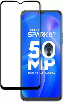 Flipkart SmartBuy Edge To Edge Tempered Glass for Tecno Spark 8P(Pack of 1)