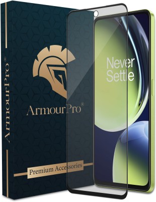 ArmourPro Edge To Edge Tempered Glass for OnePlus Nord CE 3 Lite 5G, Nord CE 3 Lite 5G, Nord CE3 Lite 5G, Realme 11X 5G, Realme 11 5G, Realme Narzo N55 5G, Realme C55 5G, Realme Narzo 60X 5G, Oppo A79 5G, Oppo F23 5G, Oppo A58 5G, Matte Finish Black Border Glass(Pack of 1)