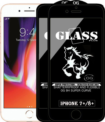 Rofix star Edge To Edge Tempered Glass for Apple iPhone 8 Plus(Pack of 2)
