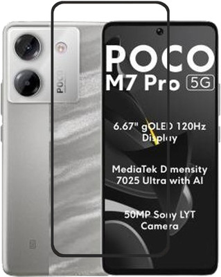 Flipkart SmartBuy Edge To Edge Tempered Glass for Poco M7 Pro 5G, Poco M7 Pro(Pack of 1)
