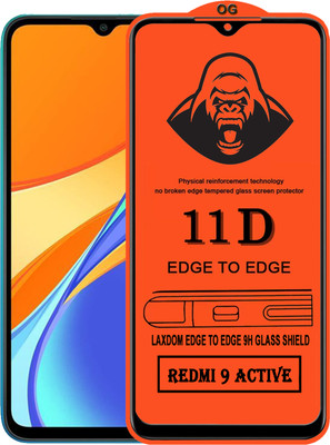 Laxdom Edge To Edge Tempered Glass for REDMI 9 ACTIVE(Pack of 1)