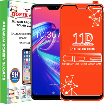 Rofix star Edge To Edge Tempered Glass for Asus Zenfone Max Pro M2(Pack of 1)