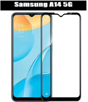 O2MG Edge To Edge Tempered Glass for SAMSUNG Galaxy A14 5G(Pack of 1)