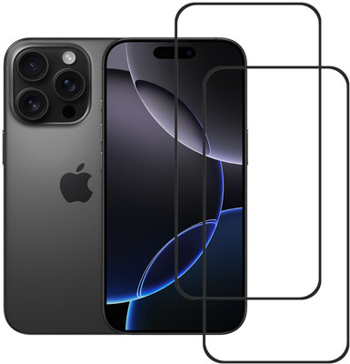 KARTRAY Edge To Edge Tempered Glass for Apple iPhone 16 Pro(Pack of 2)