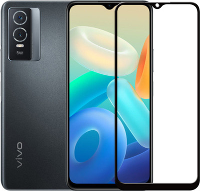 SEVEN7STAR Edge To Edge Tempered Glass for VIVO Y76s(Pack of 1)