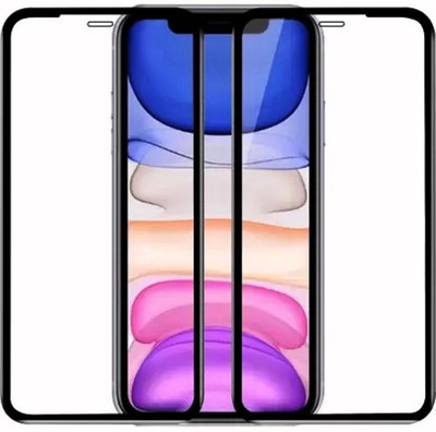 NaturalBuy Edge To Edge Tempered Glass for Apple iPhone 12 Pro Max -(9H-10H-11D-Pack of 2)(Pack of 2)