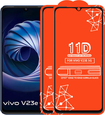 Qyist Edge To Edge Tempered Glass for Vivo V23 5G(Pack of 2)