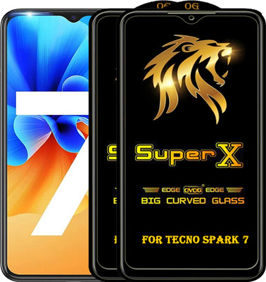 PFOAM Edge To Edge Tempered Glass for TECNO SPARK 7(Pack of 2)