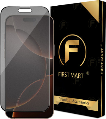 FIRST MART Edge To Edge Tempered Glass for iPhone 16 Pro Max, Apple iPhone 16 Pro Max, Matte Privacy Anti Spy Glass(Pack of 1)