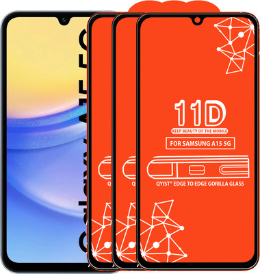 Qyist Edge To Edge Tempered Glass for SAMSUNG A15 5G(Pack of 3)