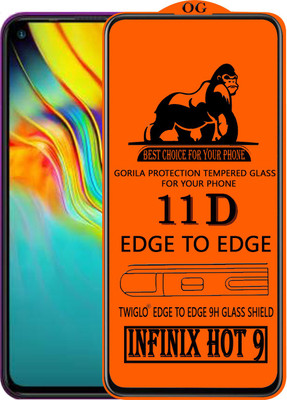 TWIGLO Edge To Edge Tempered Glass for INFINIX HOT 9(Pack of 1)