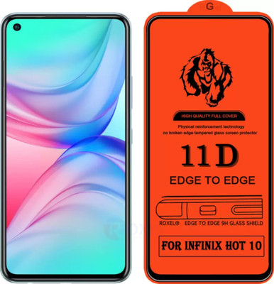 FlipSmartGuard Edge To Edge Tempered Glass for Infinix Hot 10(Pack of 1)