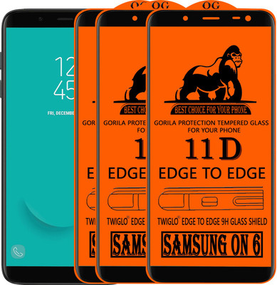 TWIGLO Edge To Edge Tempered Glass for Samsung Galaxy On6(Pack of 3)