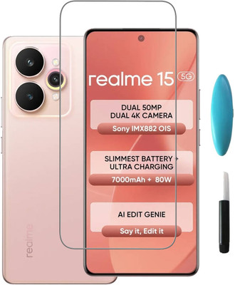 Hyper Edge To Edge Tempered Glass for Realme 15 5g(Pack of 1)