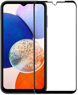 S-Softline Edge To Edge Tempered Glass for Samsung Galaxy A14 5G, Edge to Edge HD Quality Full Screen Coverage(Pack of 1)
