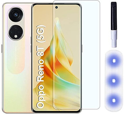 NIXSTAR Edge To Edge Tempered Glass for Reno 8T (5G)(Pack of 1)