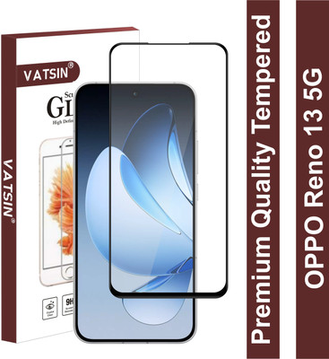 Vatsin Edge To Edge Tempered Glass for Oppo Reno 13 5G(Pack of 1)