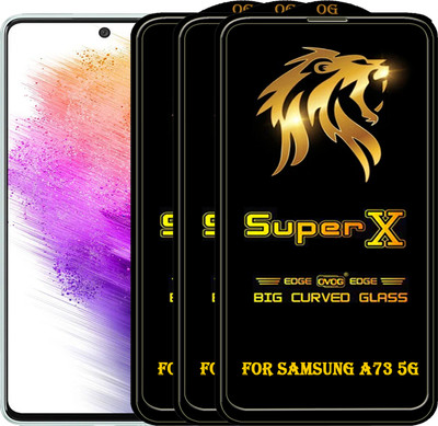 PFOAM Edge To Edge Tempered Glass for SAMSUNG GALAXY A73 5G(Pack of 3)