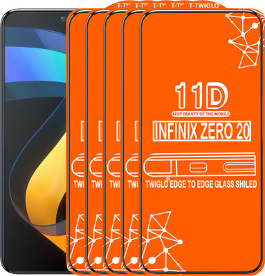TWIGLO Edge To Edge Tempered Glass for INFINIX ZERO 20(Pack of 5)