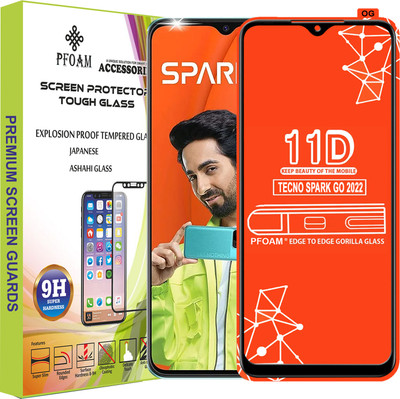 PFOAM Edge To Edge Tempered Glass for TECNO SPARK GO 2022(Pack of 1)