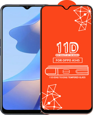 Qyist Edge To Edge Tempered Glass for Oppo A54S(Pack of 1)