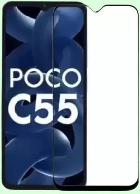 vmt stock Edge To Edge Tempered Glass for POCO C55 5G(Pack of 1)