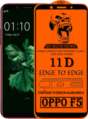 CYOR Edge To Edge Tempered Glass for Oppo F5(Pack of 1)