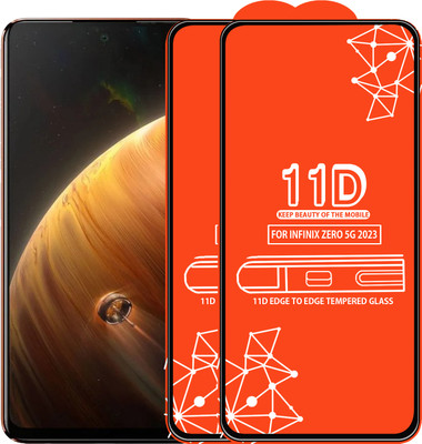 Roxel Edge To Edge Tempered Glass for Infinix Zero 5G 2023(Pack of 2)
