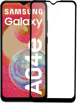 HUPSHY Edge To Edge Tempered Glass for Samsung Galaxy A04e(Pack of 1)