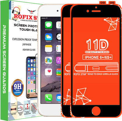 Rofix star Edge To Edge Tempered Glass for Apple iPhone 6 Plus(Pack of 2)