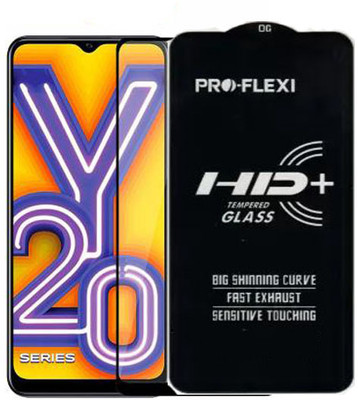 SM Styles Edge To Edge Tempered Glass for Vivo Y20i(Pack of 1)