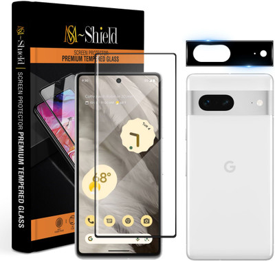 KLAH Edge To Edge Tempered Glass for Google Pixel 7 5G, With Camera Lens Protector(Pack of 1)