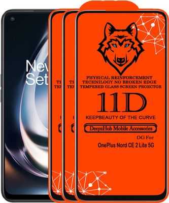 DeepzHub Edge To Edge Tempered Glass for OnePlus Nord CE 2 Lite 5G(Pack of 3)