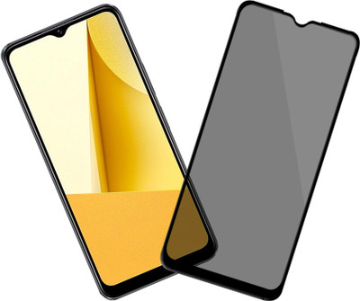 GLOBAL NOMAD Edge To Edge Tempered Glass for Vivo Y15 (Privacy Glass)(Pack of 1)