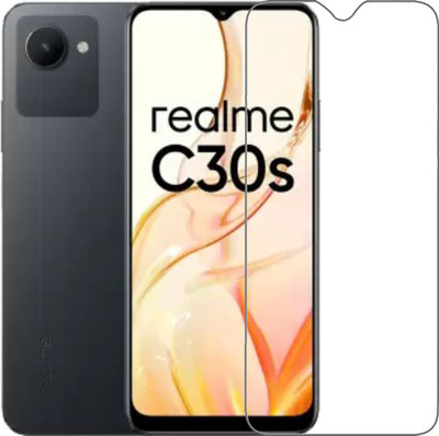 BRENZZ Tempered Glass Guard for realme C30s(Pack of 1)