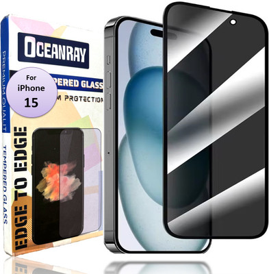 OCEANRAY Edge To Edge Tempered Glass for Apple iPhone 15(Pack of 1)