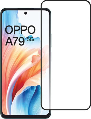 9H Edge To Edge Tempered Glass for Oppo A79 5G-With Edge To Edge Coverage And Easy Installation Kit For Smartphone(Pack of 1)