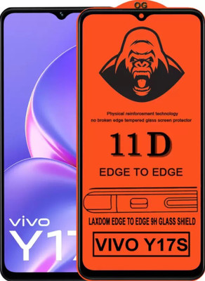 BRIGHTRON Edge To Edge Tempered Glass for Vivo Y17S(Pack of 1)
