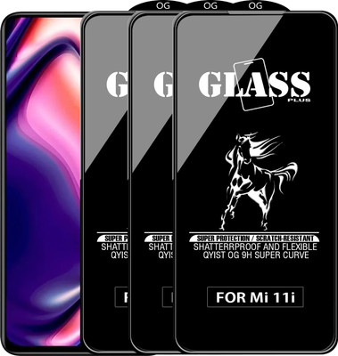 Qyist Edge To Edge Tempered Glass for XIAOMI 11i 5G(Pack of 3)