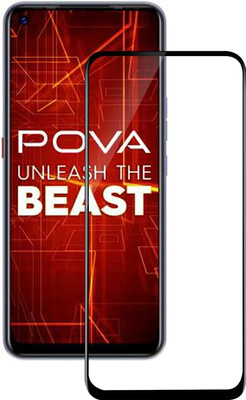 MD SmartBuy Edge To Edge Tempered Glass for Tecno Pova, Tecno Pova 4, Tecno Spark 6(Pack of 1)