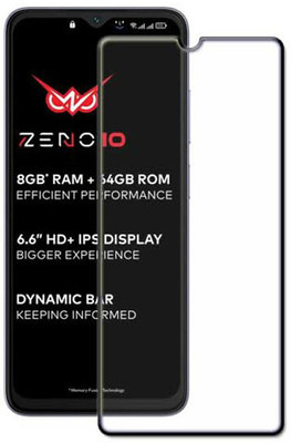 SM Styles Edge To Edge Tempered Glass for Itel Zeno 10(Pack of 1)