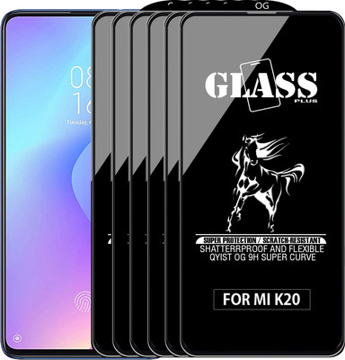 Qyist Edge To Edge Tempered Glass for Mi K20(Pack of 6)