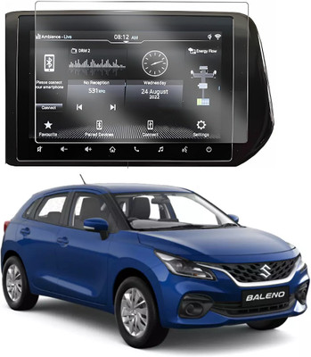 KACA Edge To Edge Tempered Glass for Suzuki Baleno Sigma MT 2022 Car's Touch Screen GPS System [Clear:1](Pack of 2)