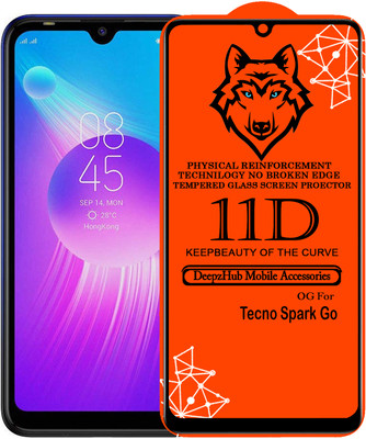 CRodible Edge To Edge Tempered Glass for Tecno Spark Go(Pack of 1)