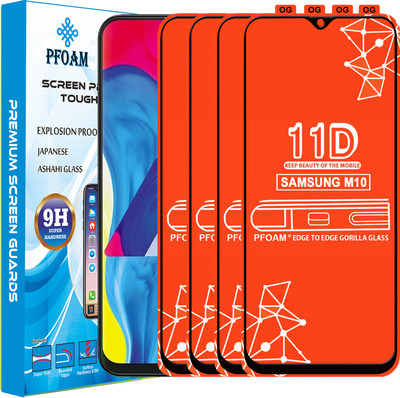 PFOAM Edge To Edge Tempered Glass for SAMSUNG GALAXY M10(Pack of 4)
