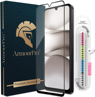 ArmourPro Edge To Edge Tempered Glass for Redmi A5, Poco C71, OG Tempered Glass with Cable Protector(Pack of 1)