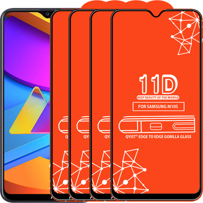 Qyist Edge To Edge Tempered Glass for Samsung Galaxy M10S(Pack of 4)