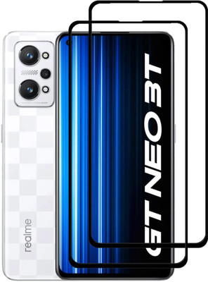 NSTAR Edge To Edge Tempered Glass for Realme GT Neo 3T(Pack of 2)